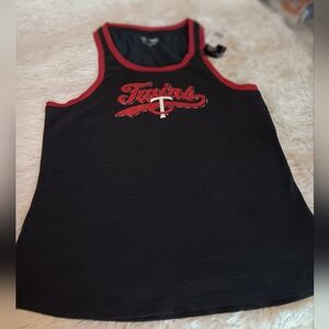 Men's Black & Red Tennis Tank Top ,genuine Merchandise,size L Junior Or Men #M